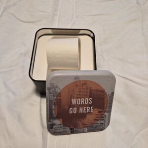 Fossil "Words Go Here" Watch Tin